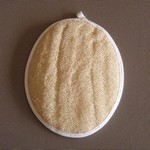 Oval Body Loofah with Hand Strap