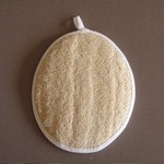 Oval Body Loofah with Pocket